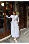 Poplin Fabric Dress with Accessories - 4