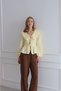 Long Sleeve Ruffled Front Tie Detailed Blouse