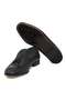 Black Color Laceless Genuine Leather Leather Sole Men's Shoes - 3