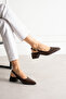 5cm Women's Heeled Shoes Tesla Skin Brown - 2