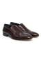 Brown Laceless Genuine Leather Leather Sole Men's Shoes