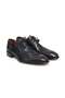 Black Color Lace-Up Genuine Leather Men's Shoes