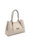 Sand Beige - Sand Beige Plaid Line Square Women's Handbag Sp1252 - 2