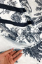 Soft Textured Printed French Peasant Pattern Round Kitchen Living Room Garden Balcony Tablecloth 160X160 - 5