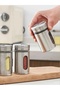 Metal Coated Glass Salt and Pepper Shakers |   Spice Container Stylish Kitchen Spice Holder 1 Piece - 2