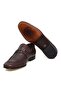 Brown Laceless Genuine Leather Leather Sole Men's Shoes - 3