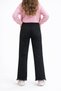 26904-26 Girls' Denim Trousers with Stone Butterfly Detail, Straight Leg, Comfortable Fit, Casual Jean Trousers - 6