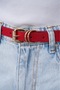 Women's Basic Red Belt Trouser Belt Dress Belt Shirt Belt Coat Belt - 3