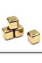 Titanium Ice Cube Gold |   Food Grade Beverage Cooler Ice Stone Premium Set - 5