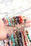 Rose Quartz Bracelet Rose Quartz Necklace Bracelet Set Steel Wire Steel Clip Steel Ring Steel Chain - 4