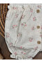 Muslin Collar, Laced Front, Buttoned Bottom, Summer Baby Girl Jumpsuit - 4