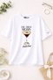 Mother's Day Coffee Themed Women's T-Shirt - 100% Cotton Loose Fit Comfortable Fit Printed T-Shirt - 2