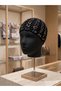 Knitted Sequin Mesh Beanie Bandana Bohemian Hair Accessory Black - 5
