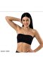 Women's Seamless Strapless Bustier - Seamless Gathering Bandeau Bra Without Pads - 2