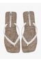 Slim Sardenha Women's Flip Flops With Square Shape Printed Sole-White, size-35/36 - 4