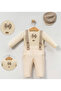 Baby Boy Bow Tie Set Cream Color Set of 3 - 2