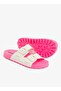 Folk Women's Birken Style Sandal With Adjustable Strap-Pink/White, size-37 - 3