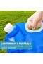 4 Pack Collapsible Water Container Bags with Spout - 5L Leakproof Reusable Jug, Portable Fre - 3