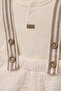 Baby Boy Bow Tie Set Cream Color Set of 3 - 4