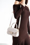 Nçs Cream Cover Baguette Crossbody Women's Bag - 2