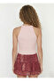 Women's Ribbed Halter Neck Crop Blouse - 5