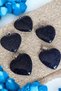 Star stone heart necklace (5 pieces) original natural stone necklace star stone glitter heart necklace - 2