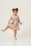 Girl's Cherry Embroidered Muslin Dress and Bag Set Summer Vacation Outfit - 3