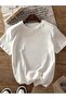 Unisex Good Things Are Coming Printed Oversize Crew Neck T-Shirt - 4