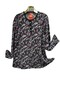 Plus Size Mother Combed Cotton Blouse