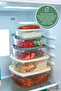 6-Piece Storage Container Set with Lids, Different Sizes Food Storage Box Refrigerator Organizer Set