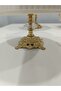 4-Piece Butterfly, Daisy Figured Porcelain, Serving Plate, Presentation Bowl, Metal Gold Legs - 6