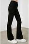 Women's Black Non-Fading Gloria Spanish Flare Jeans with Lycra High Waist Flare Jeans
