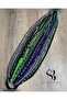 16-Piece Rasta Buckle Set 50cm - Black & Dark Gray & Dark Purple & Green - 4