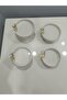 4-Piece Butterfly, Daisy Figured Porcelain, Serving Plate, Presentation Bowl, Metal Gold Legs - 4