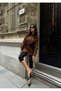 Women's Lace Detailed Waist Tie Shirt - 5