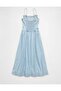 AE Denim Bow Strap Midi Dress - 2