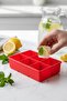 6-Chamber Silicone Ice Tray & Multi-Purpose Freezer and Freezer Organizer 11X16 cm - 5