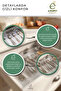 Drawer Spoon Holder Organizer Set 6 Pieces Transparent Kitchen Cutlery Organizer with Compartments - 2