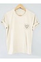 Unisex Beautifull Love Heart Printed Oversize Crew Neck T-Shirt - 2