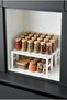 Multi-Purpose White Metal Shelf Organizer & Kitchen Cabinet and Countertop Organizer (28X32X15 cm) - 3