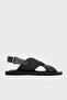 100% Leather Jacquard Cross-Strap Sandals Men's Sandals Em004323 Af25617 Mc012