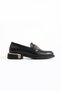 Harbor Genuine Leather Black Casual Comfortable Women's Loafer Shoes - 3
