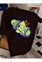 Unisex Skateboard Printed Oversize Crew Neck T-Shirt