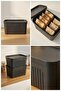 Smoked 2-Piece 8 Lt Unit Storage Box & Multi-Purpose Kitchen and Pantry Organizer - 4