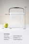 7 Liter Bpa-Free Transparent Portable Storage/Storage Box - 7