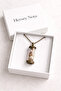 Silver Color Glass Tube Sea Shell Necklace Unisex 60 cm Chain - 5