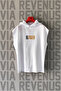 Gym Tiger Front and Back Printed Zero Sleeve Hooded 100% Cotton Sports Tshirt - 2
