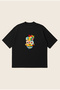 Simpson Illustrator Printed Oversize Boxy Cut Unisex 100% Cotton Printed Tshirt |   Streetwear