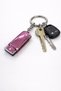 Unisex Pink Metal Mini Harmonica Keychain Durable Stylish Design