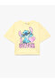 Licensed Stitch Printed Yellow Girls' T-Shirt 6Skg10496Ak - 3
